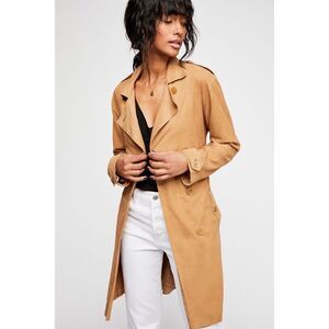 Free People x Brenda Knight Suede Trenchcoat $1600